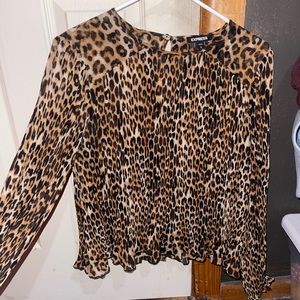 COPY - EXPRESS cheetah top. WORN once, great condition